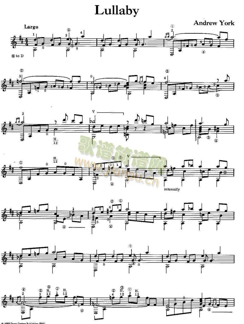 Lullaby&nbsp;约克《摇篮曲》1