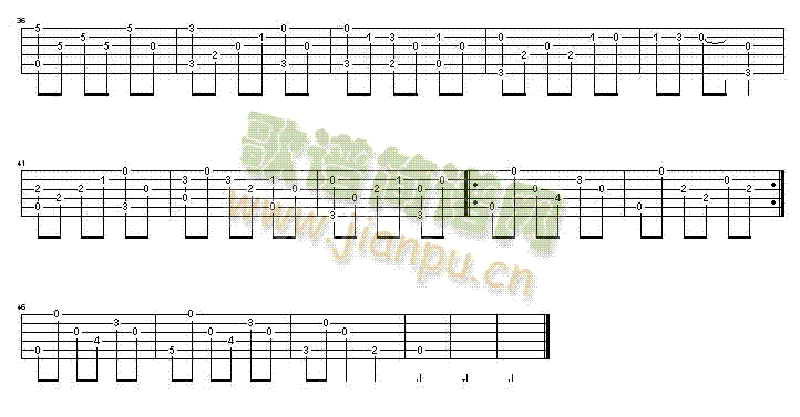 scarborough_fair-独奏吉他谱( GTP 六线谱)2