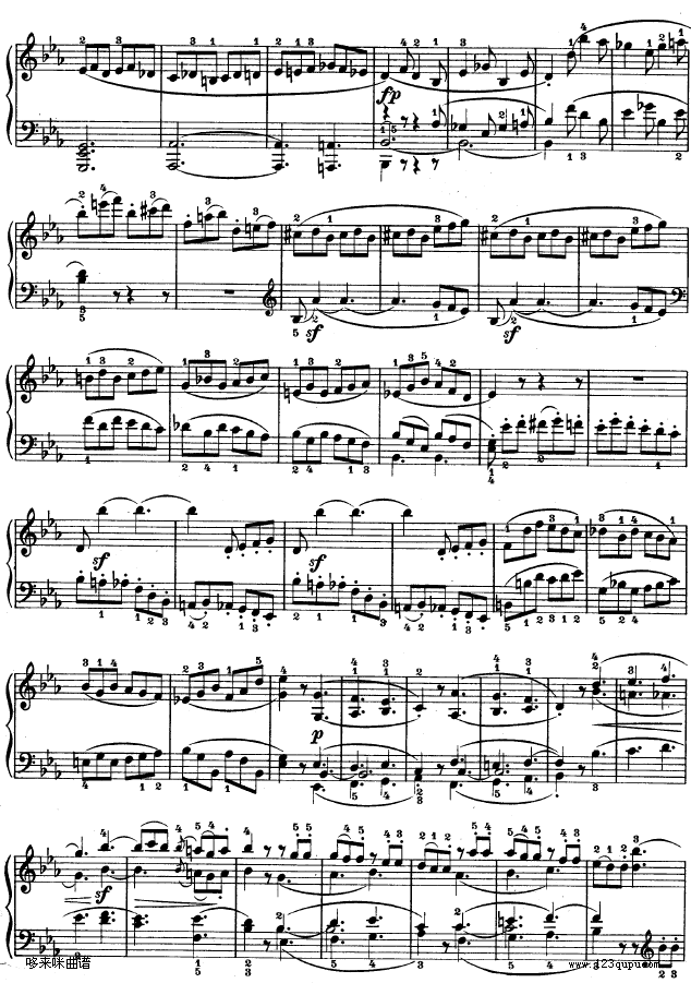降E大调第四钢琴奏鸣曲-Op.7-贝多芬7