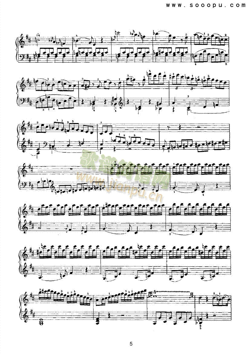 回旋曲 键盘类 钢琴5