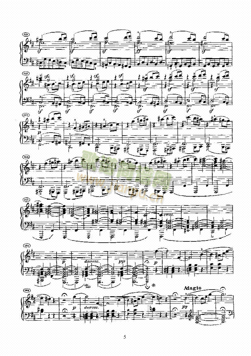 奏鸣曲(Opus28) 键盘类 钢琴5