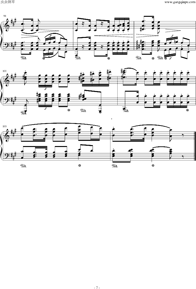 波兰军队舞曲-Op.40 No.17