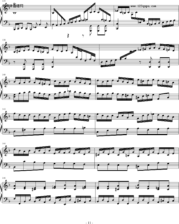 巴赫第一键盘（钢琴）乐协奏曲（第一乐章）-巴赫11