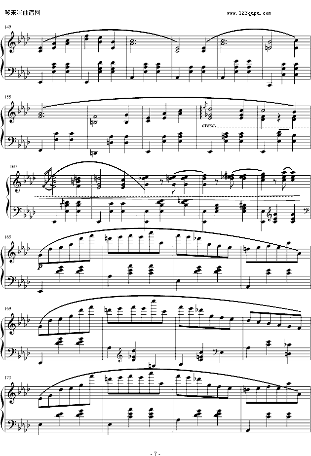 降A大调圆舞曲-肖邦7