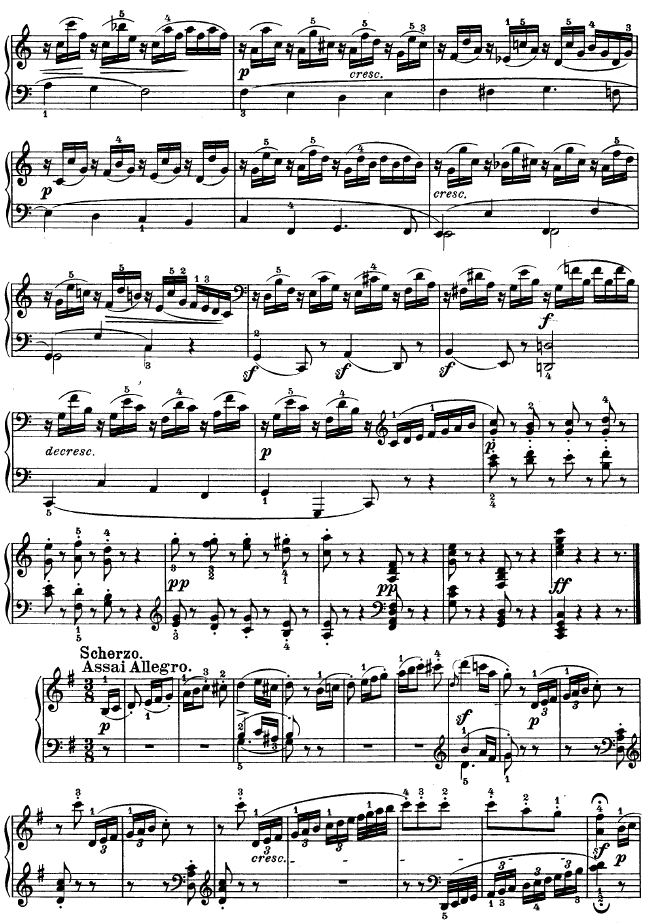 G大调第十钢琴奏鸣曲　Op. 14 No--211
