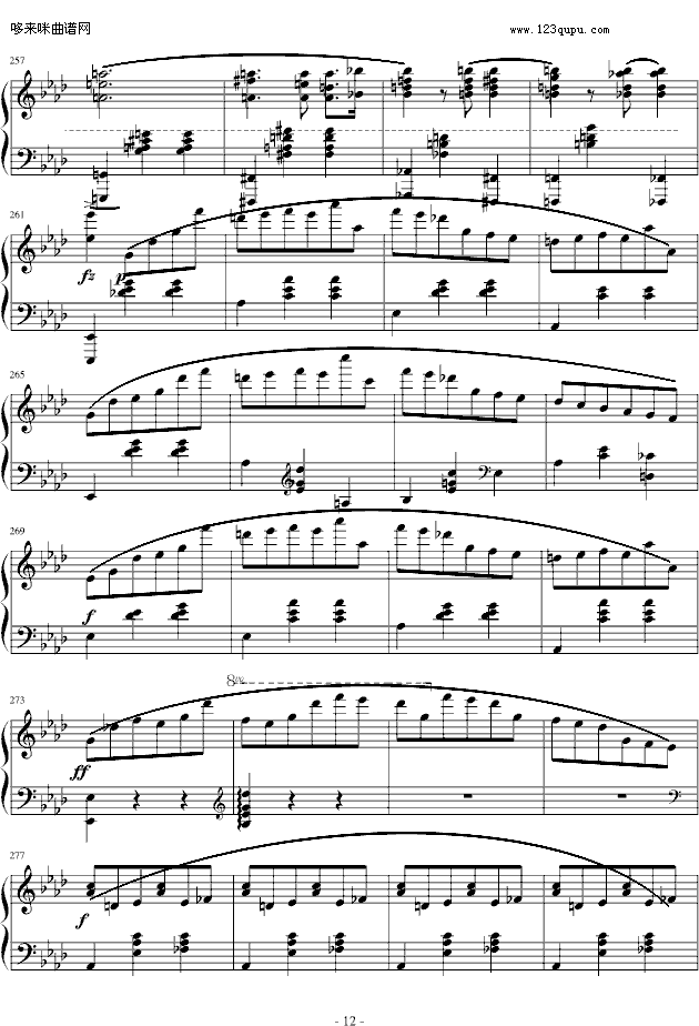 降A大调圆舞曲-肖邦12