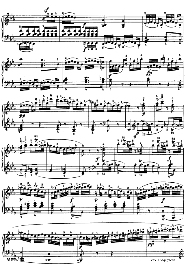 降E大调第四钢琴奏鸣曲-Op.7-贝多芬23