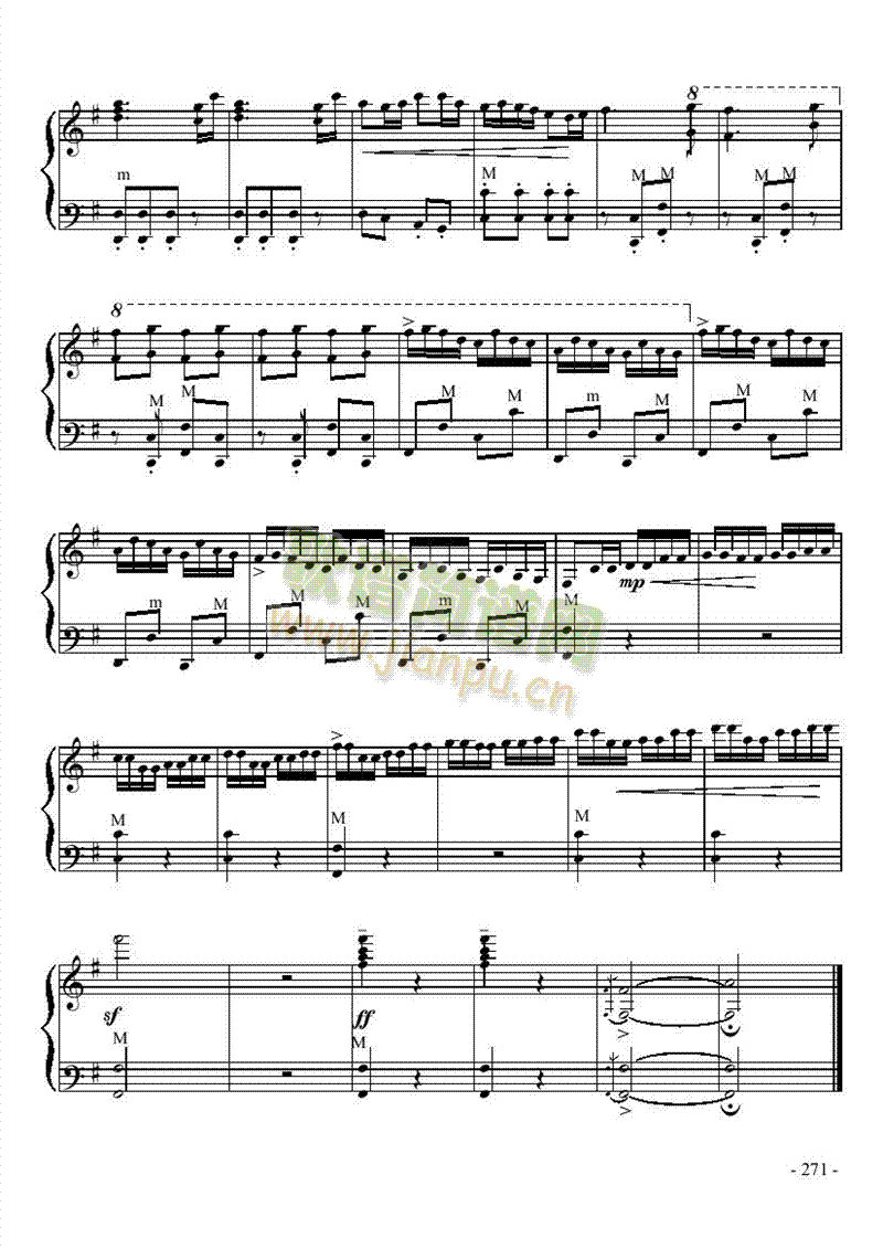 九级乐曲《白毛女组曲》 键盘类 手风琴13