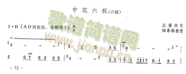 中花六板(六级)1