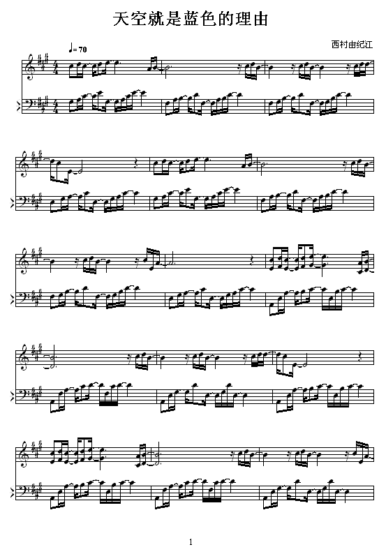 天空就是蓝色的理由1