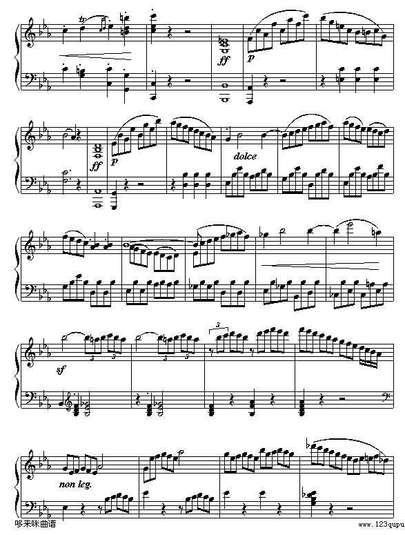 悲怆奏鸣曲第三乐章-贝多芬2