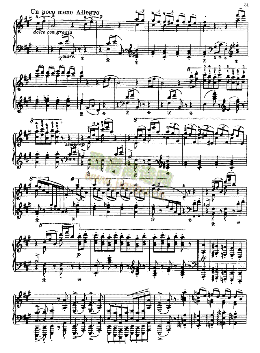 拉科齐进行曲 键盘类 钢琴4
