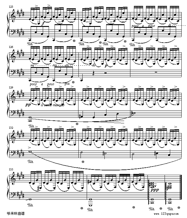 幻想即兴曲-滴漏打谱-肖邦10