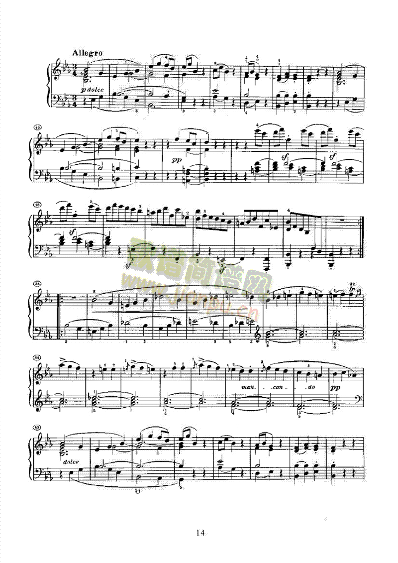 奏鸣曲(Opus7) 键盘类 钢琴14
