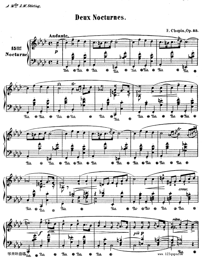 夜曲No.15 - OP.55-1-肖邦1