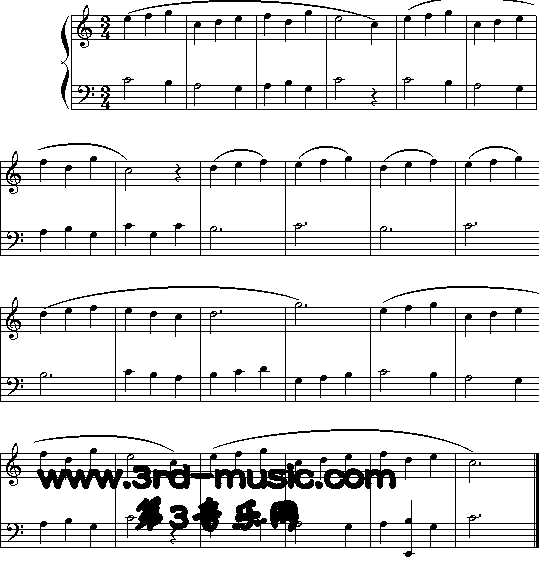 可爱的小步舞曲[电子琴谱]1
