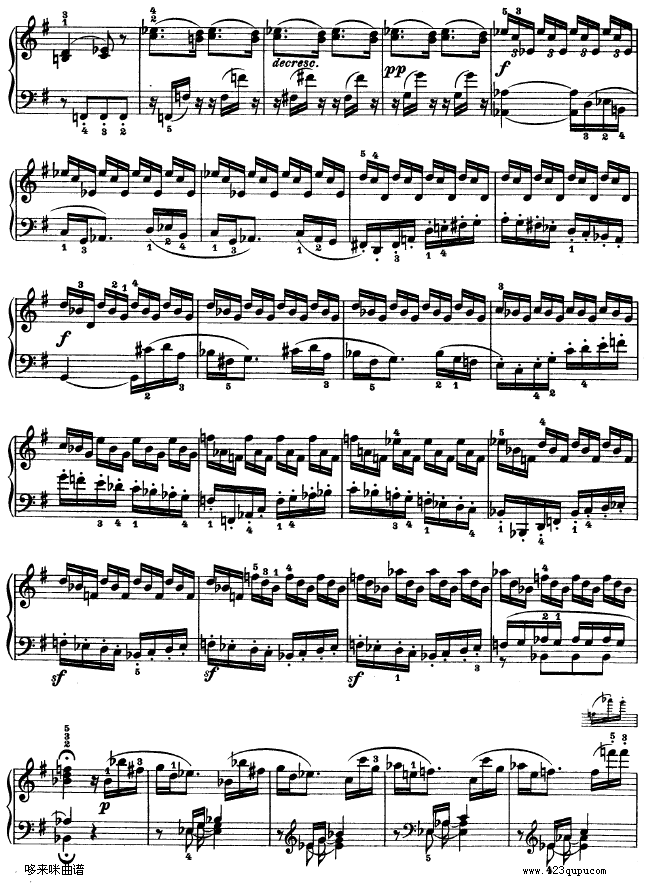 G大调第十钢琴奏鸣曲　Op. 14 No--2-贝多芬4