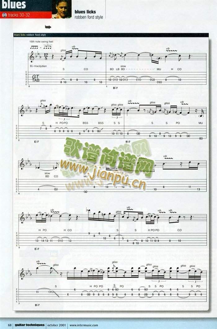 Blues音阶学习1