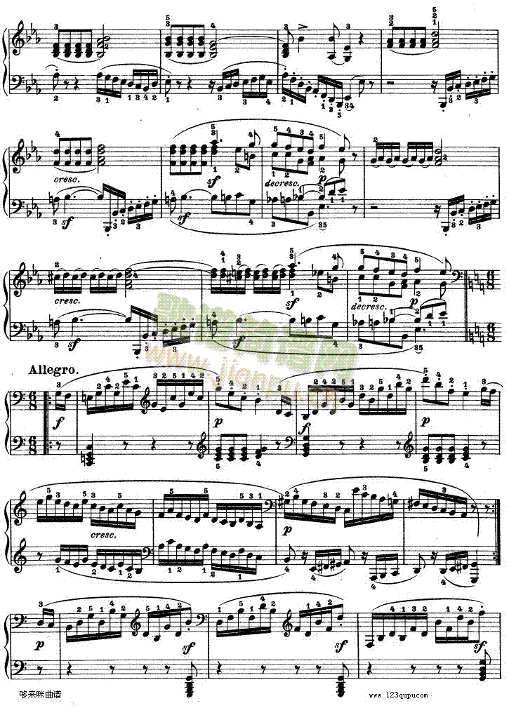 第十三钢琴奏鸣曲-（Op.27 No.1）-贝多芬2