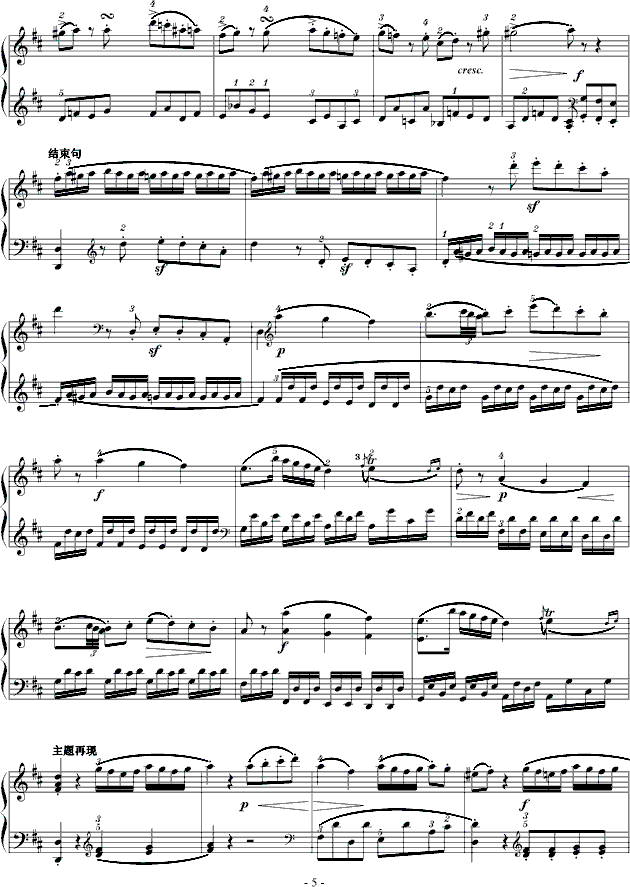D大调奏鸣曲K.311-完整版5