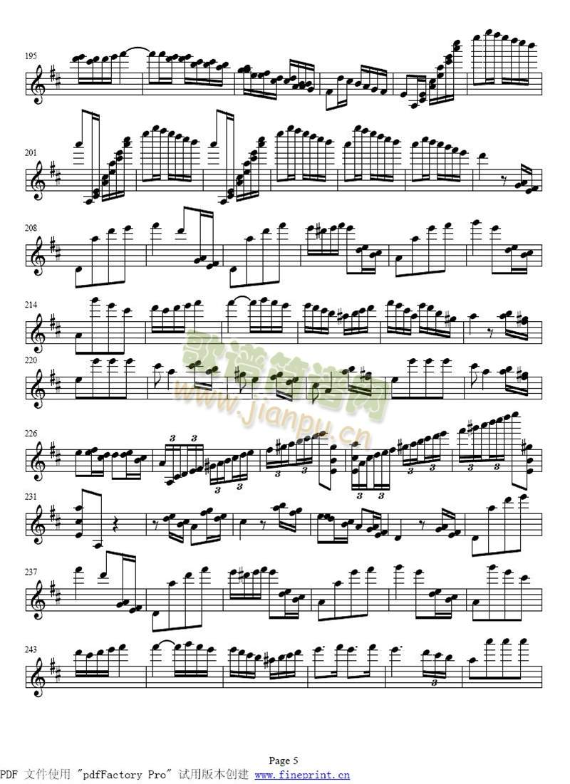 帕格尼尼小提琴协奏曲1-55