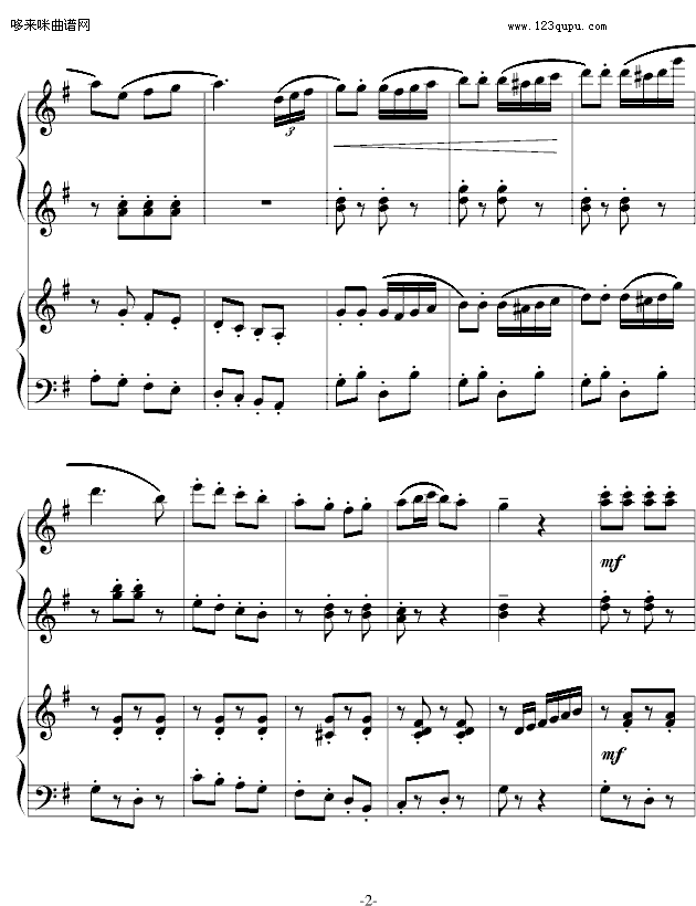 巡逻兵进行曲- 四手联弹-弗兰克・米查姆2