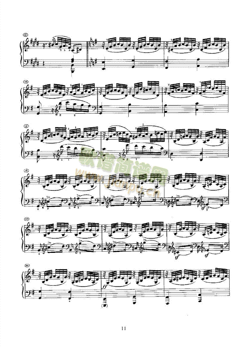 奏鸣曲(Opus2 Nr.3) 键盘类 钢琴11