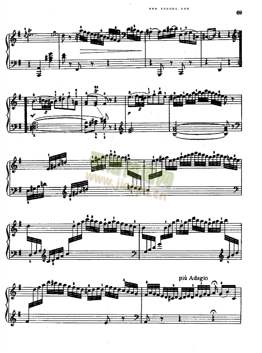 奏鸣曲八1778年出版 键盘类 钢琴6
