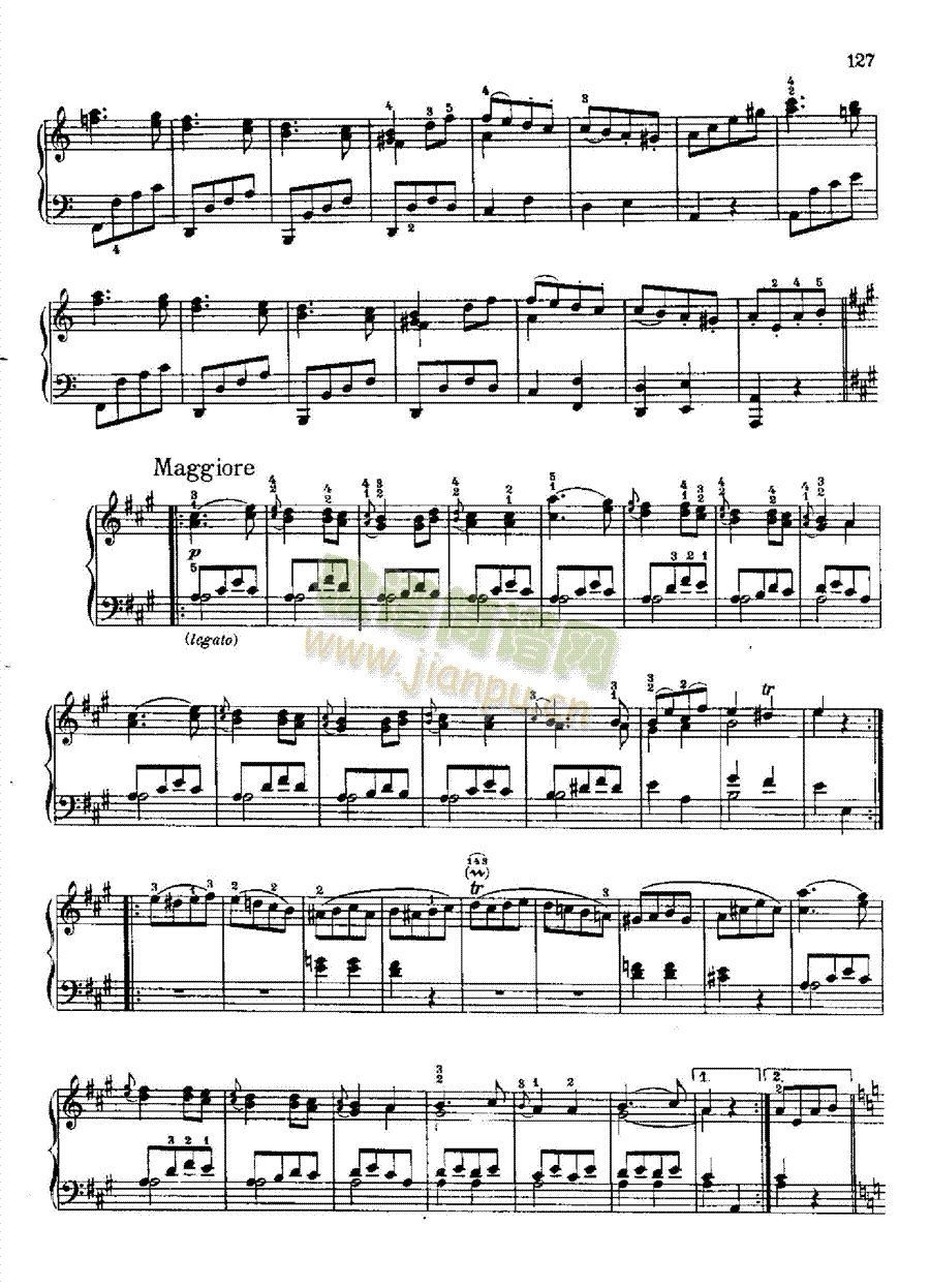 奏鸣曲Nr.810 键盘类 钢琴17