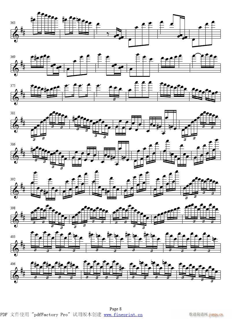 帕格尼尼小提琴协奏曲6-10提琴3