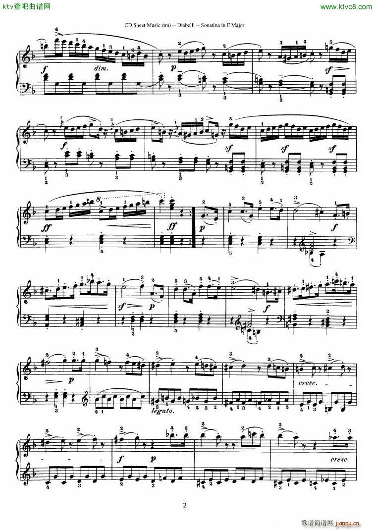 Diabelli Sonatinas Op 151 No 1 4 23P13