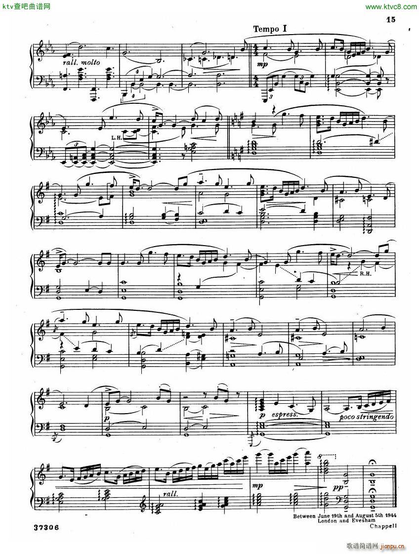 Coates The Three Elizabeths Piano Suite16