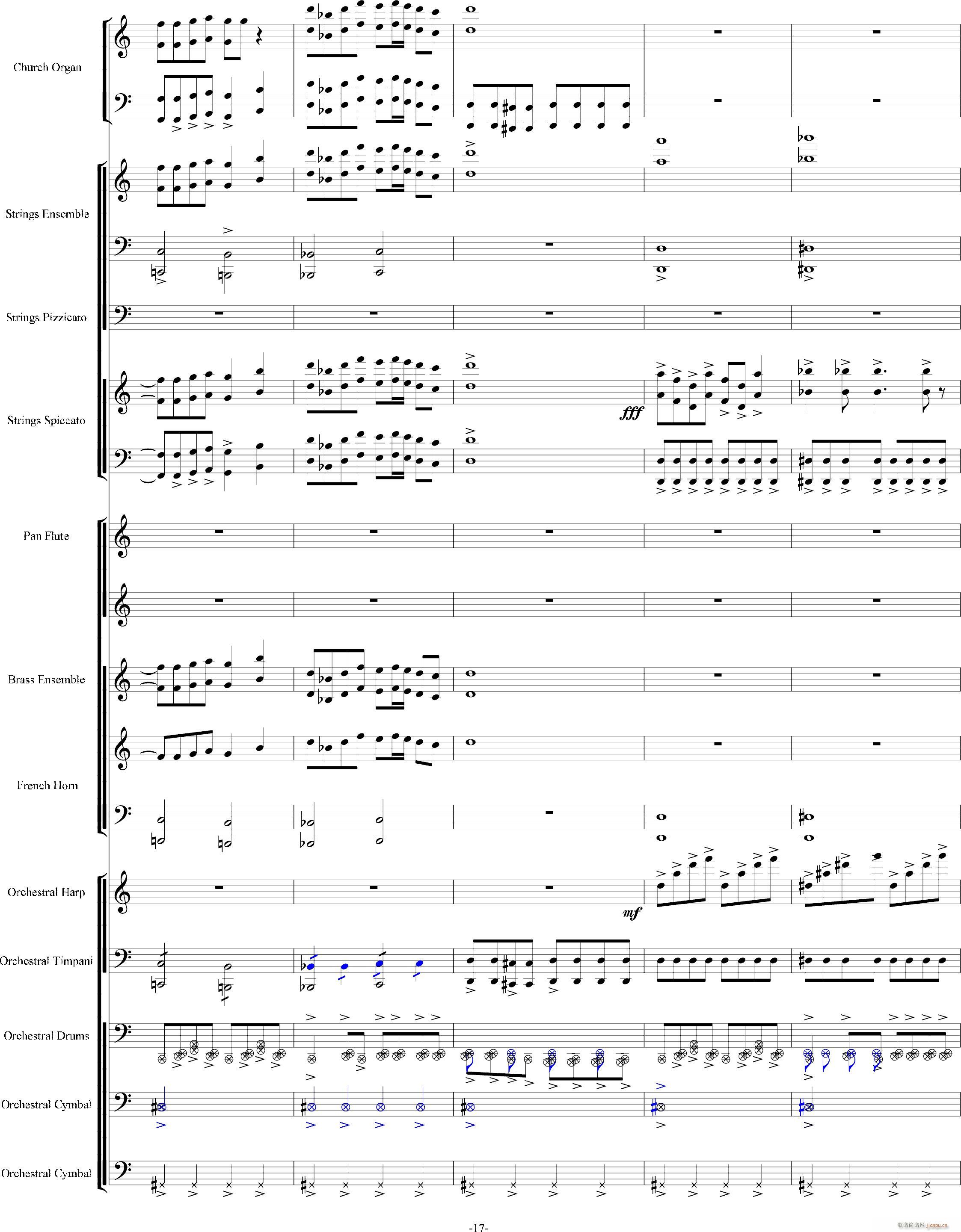 当管弦乐队遇上疯狂爵士鼓手-震撼总谱17