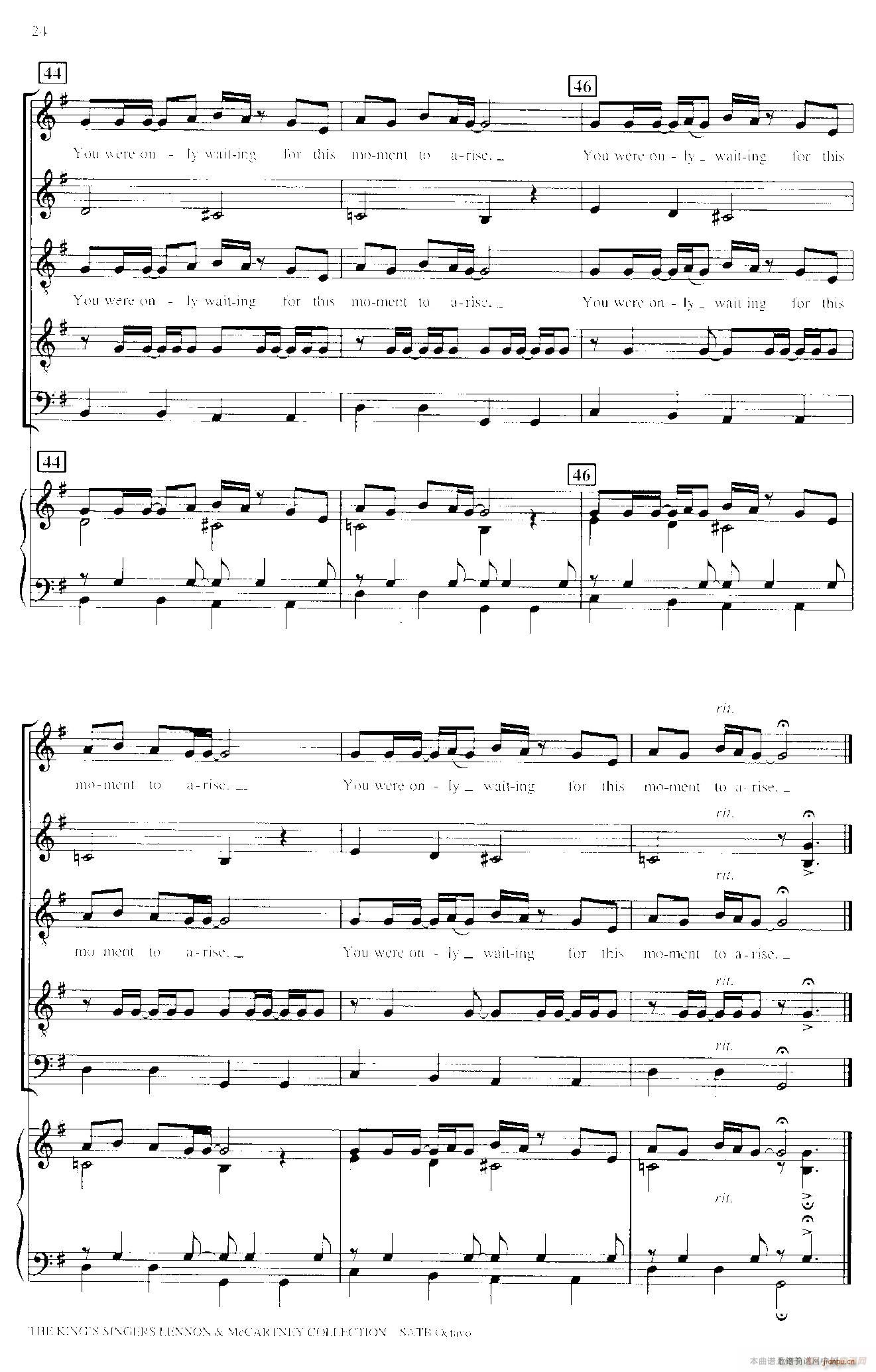 Blackbird（四重奏 钢琴伴奏）8