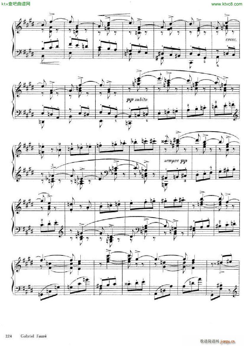Fauré Theme et variations opus 7314