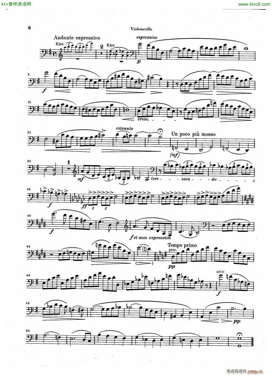 Debussy Piano Trio in G parts16