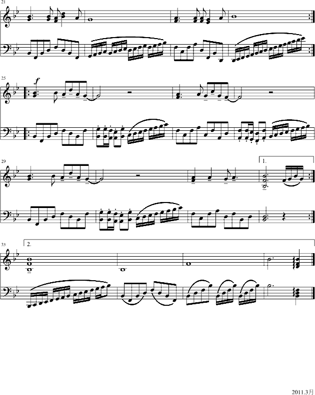 世界多美丽(钢琴版)-钢琴谱(钢琴曲)-邓丽君2