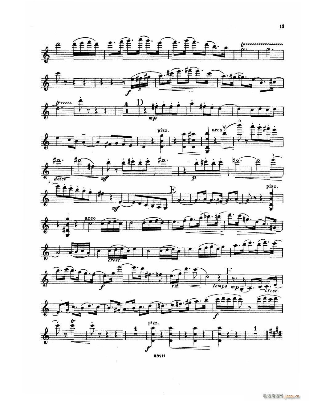 Bowen Suite for violin and piano violin part13