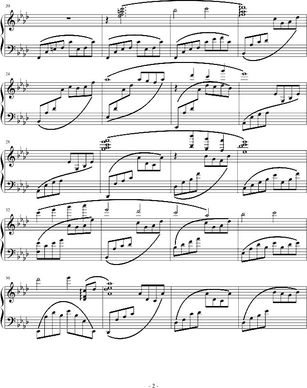 昨日（序）-钢琴谱(钢琴曲)-D.day2