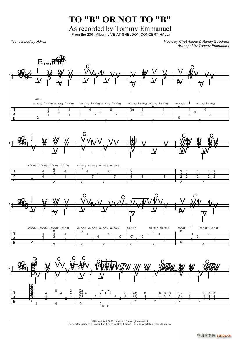 tommy emmanuel to b or not to b（指弹吉它）1