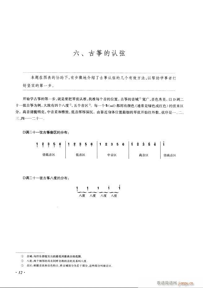 古筝基础教程三十三课目录1-6020