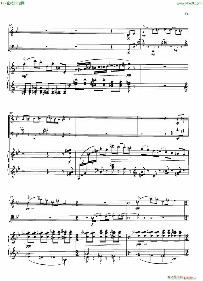 Francaix Trio for oboe bassoon and piano 二12
