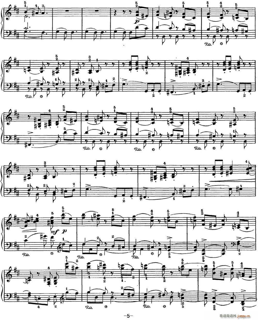 柴可夫斯基 四季 8月 收获 b小调 Harvest B minor5