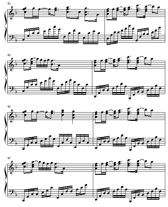 every heart-犬夜叉-钢琴谱(钢琴曲)-动漫影视6