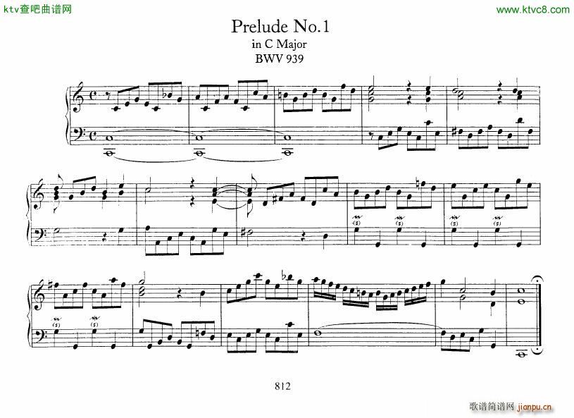Bach JS BWV 939 943 5 Preludes1