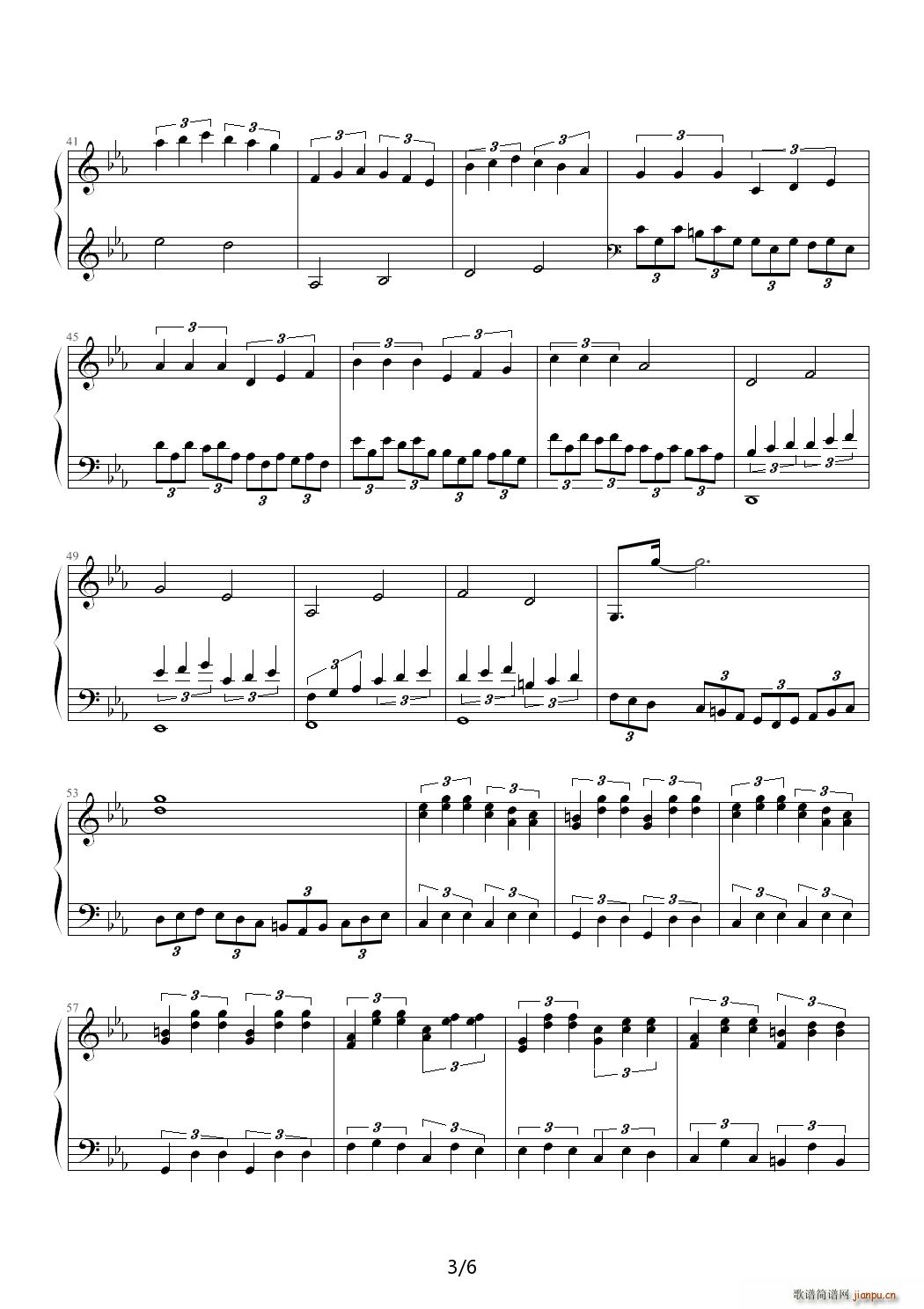 C小调第一钢琴奏鸣曲第二乐章（Ver 2011 6） 降E调3