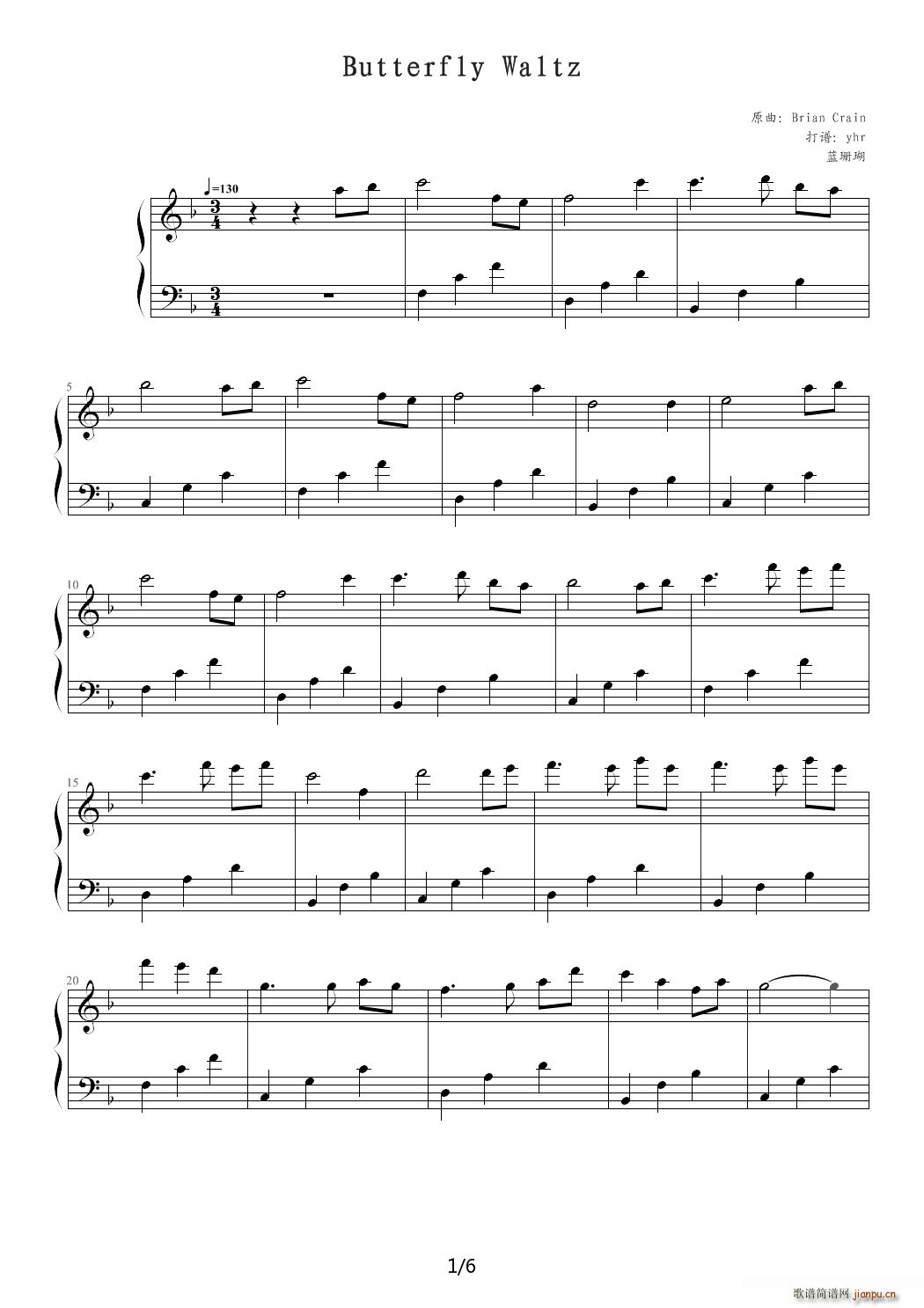 Brian Crain 的 Butterfly Waltz1