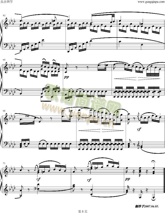 贝多芬-beethoven  悲怆奏鸣曲-第二乐章5