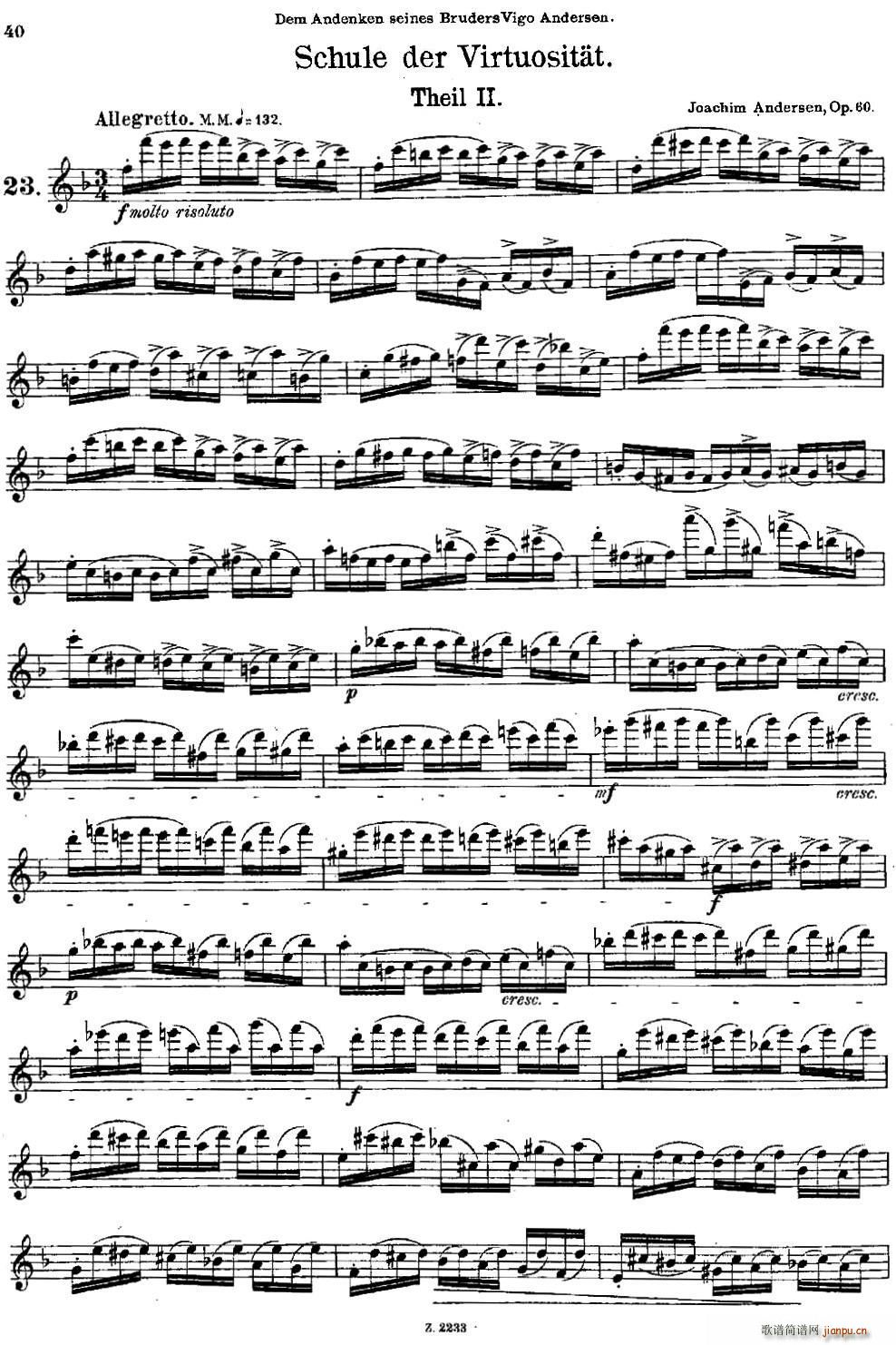 Schule der Virtuosit?t Op 60（23）1