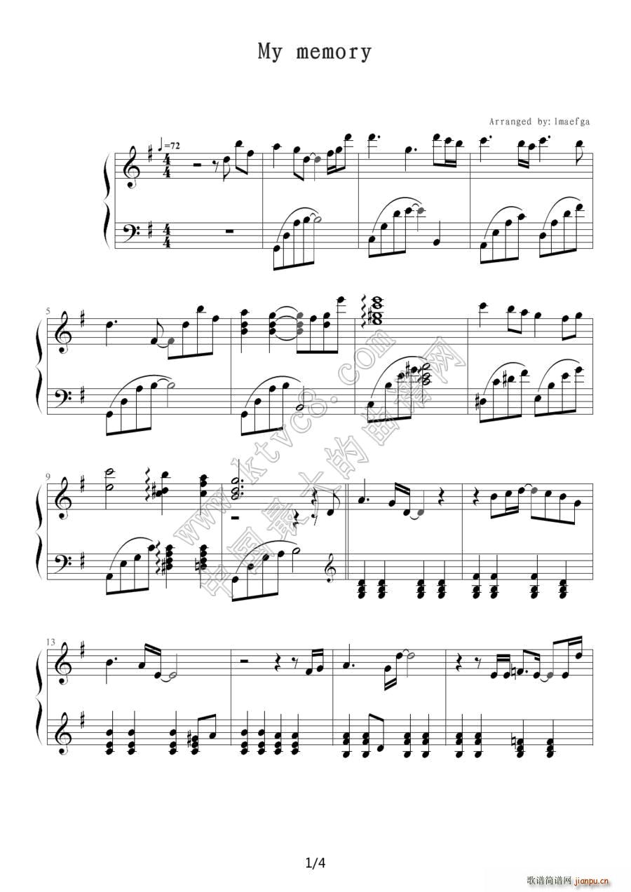 MY MEMORY（韩剧《冬季恋歌》插曲）1